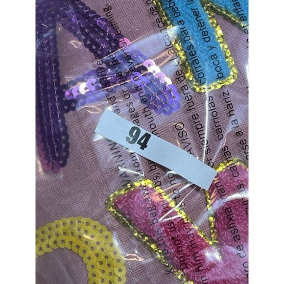 Simply Southern Mama Power Crew Neck Sweatshirt Medium Puff Letter Sequin - Picture 7 of 7